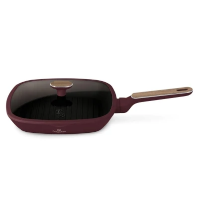 Berlingerhaus Grilovací pánev s titanovým povrchem a poklicí 28 cm Leonardo Nordic Collection
