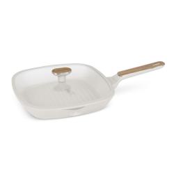 Berlingerhaus Grilovací pánev s titanovým povrchem a poklicí 28 cm Sahara Nordic Collection