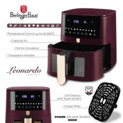 Berlingerhaus Horkovzdušná fritéza 8 l Matte Leonardo Collection