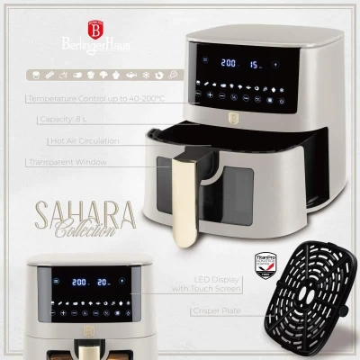 Berlingerhaus Teplovzdušná fritéza 8 l Sahara Collection
