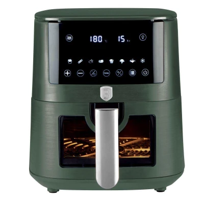 Berlingerhaus Horkovzdušná fritéza digitální 8 l Matte Green Collection Berlingerhaus Horkovzdušná fritéza digitální 8 l Matte Green Collection