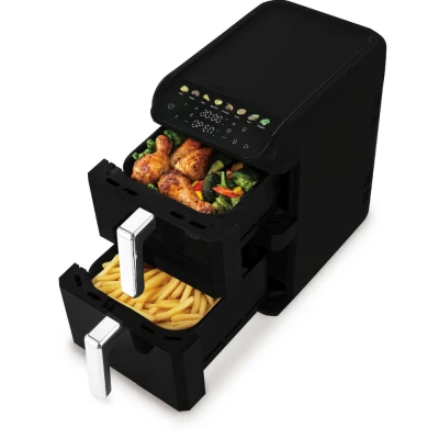 Berlingerhaus Horkovzdušná fritéza digitální dvojitá 4+6 l Matte Black Collection