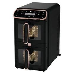 Berlingerhaus Horkovzdušná fritéza digitální dvojitá 5,5+5,5 L Black Rose Collection Berlingerhaus Horkovzdušná fritéza digitální dvojitá 5,5+5,5 L Black Rose Collection