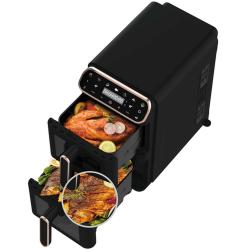 Berlingerhaus Teplovzdušná fritéza digitálna dvojitá 5,5+5,5 L Black Rose Collection