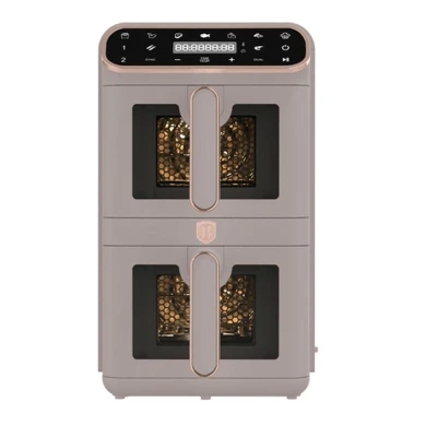 Berlingerhaus Horkovzdušná fritéza digitálna dvojitá 5,5 + 5,5 l Taupe Collection