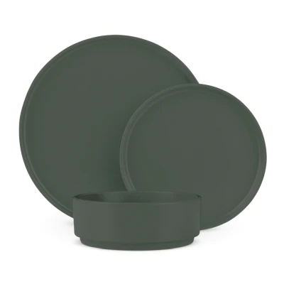 Berlingerhaus Jídelní sada talířů 18 ks Matte Green Collection