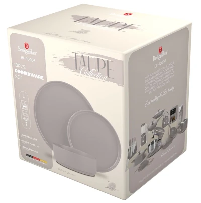 Berlingerhaus Jídelní sada talířů 18 ks Taupe Collection