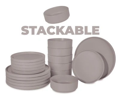 Berlingerhaus Jídelní sada talířů 18 ks Taupe Collection