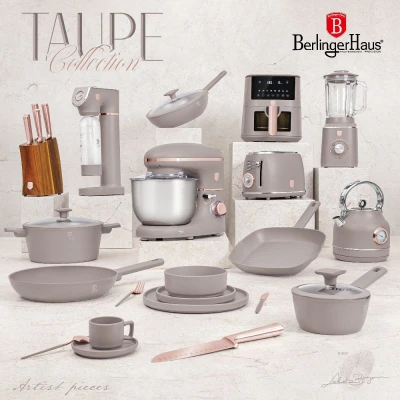 Berlingerhaus Jídelní sada talířů 18 ks Taupe Collection