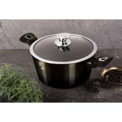 Berlingerhaus Kastrol s mramorovým povrchem 20 cm Shiny Black Collection 2 poklice