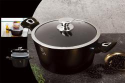 Berlingerhaus Kastrol s mramorovým povrchem 20 cm Shiny Black Collection 2 poklice