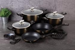 Berlingerhaus Kastrol s mramorovým povrchem 20 cm Shiny Black Collection 2 poklice