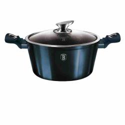 Berlingerhaus Kastrol s mramorovým povrchem a poklic 30 cm Metallic Line Aquamarine Edition