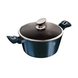 Berlingerhaus Kastrol s mramorovým povrchem a poklicí 24 cm Metallic Line Aquamarine Edition