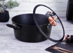 Berlingerhaus Kastrol s poklicí s mramorovým povrchem 20 cm Black Rose Collection