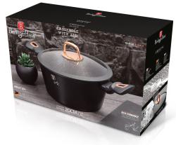 Berlingerhaus Kastrol s poklicí s mramorovým povrchem 20 cm Black Rose Collection