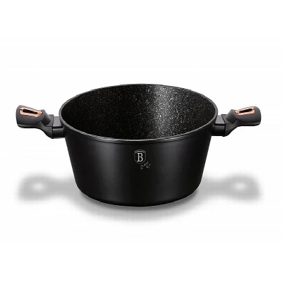 Berlingerhaus Kastrol s poklicí s mramorovým povrchem 20 cm Black Rose Collection