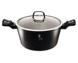 Berlingerhaus Kastrol s poklicí s mramorovým povrchem 20 cm Black Silver Collection Berlingerhaus Kastrol s poklicí s mramorovým povrchem 20 cm Black Silver Collection