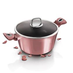 Berlingerhaus Kastrol s poklicí s mramorovým povrchem 20 cm I-Rose Edition (VÝPRODEJ)