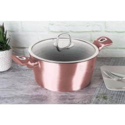 Berlingerhaus Kastrol s poklicí s mramorovým povrchem 20 cm I-Rose Edition (VÝPRODEJ)