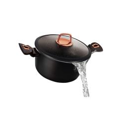 Berlingerhaus Kastrol s poklicí s mramorovým povrchem 24 cm Black Rose Collection