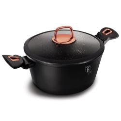 Berlingerhaus Kastrol s poklicí s mramorovým povrchem 24 cm Black Rose Collection