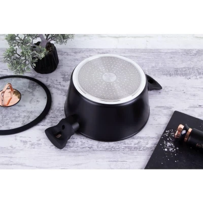 Berlingerhaus Kastrol s poklicí s mramorovým povrchem 24 cm Black Rose Collection