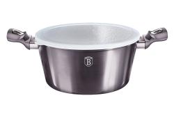 Berlingerhaus Kastrol s poklicí s mramorovým povrchem 28 cm Carbon PRO Line