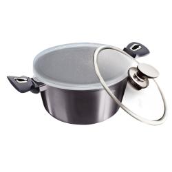 Berlingerhaus Kastrol s poklicí s mramorovým povrchem 28 cm Carbon PRO Line