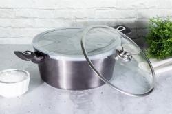 Berlingerhaus Kastrol s poklicí s mramorovým povrchem 28 cm Carbon PRO Line