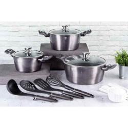 Berlingerhaus Kastrol s poklicí s mramorovým povrchem 28 cm Carbon PRO Line