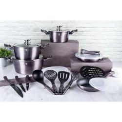Berlingerhaus Kastrol s poklicí s mramorovým povrchem 28 cm Carbon PRO Line