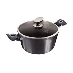Berlingerhaus Kastrol s poklicí s mramorovým povrchem 30 cm Carbon PRO Line