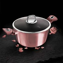 Berlingerhaus Kastrol s poklicí s mramorovým povrchem 20 cm I-Rose Edition