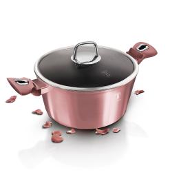 Berlingerhaus Kastrol s poklicí s mramorovým povrchem 20 cm I-Rose Edition