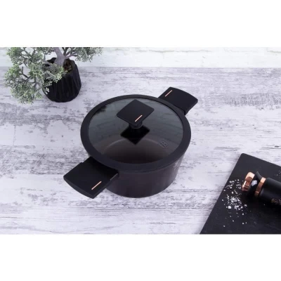Berlingerhaus Kastrol s poklicí s titanovým povrchem 20 cm Monaco Collection