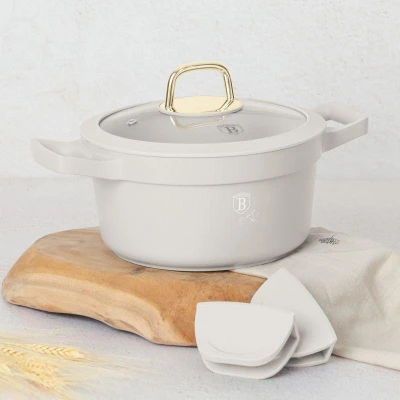 Berlingerhaus Kastrol s poklicí s titanovým povrchem 20 cm Sahara Collection