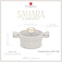 Berlingerhaus Kastrol s poklicí s titanovým povrchem 20 cm Sahara Collection