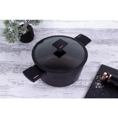 Berlingerhaus Kastrol s poklicí s titanovým povrchem 24 cm Monaco Collection