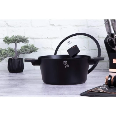 Berlingerhaus Kastrol s poklicí s titanovým povrchem 24 cm Monaco Collection