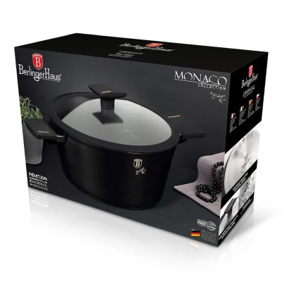 Berlingerhaus Kastrol s poklicí s titanovým povrchem 24 cm Monaco Collection