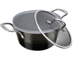 Berlingerhaus Kastrol s poklicí s titanovým povrchem 24 cm Shine Basalt Collection