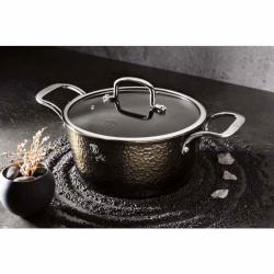 Berlingerhaus Kastrol s poklicí s titanovým povrchem 24 cm Shine Basalt Collection