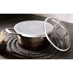 Berlingerhaus Kastrol s poklicí s titanovým povrchem 24 cm Shine Basalt Collection
