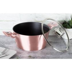 Berlingerhaus Kastrol s poklicí s titanovým povrchem 28 cm I-Rose Edition