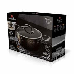 Berlingerhaus Kastrol s poklicí s titanovým povrchem 28 cm Shine Basalt Collection