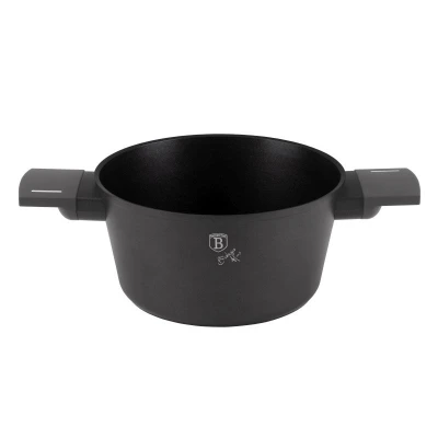 Berlingerhaus Kastrol s titanovým povrchem a poklicí 20 cm Antracit Collection