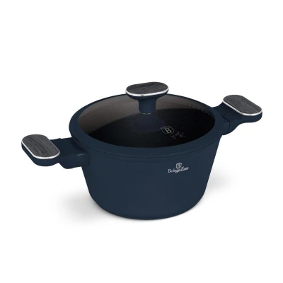 Berlingerhaus Kastrol s titanovým povrchem a poklicí 20 cm Deep Sea Collection