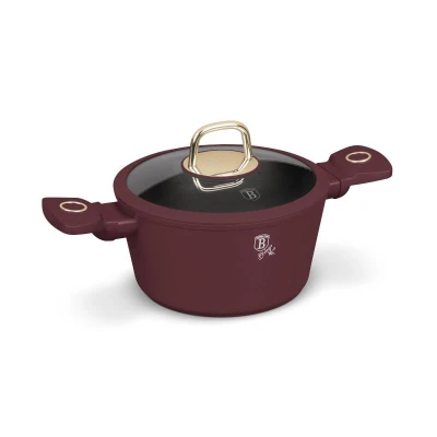 Berlingerhaus Kastrol s titanovým povrchem a poklicí 20 cm Leonardo Collection