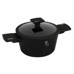 Berlingerhaus Kastrol s titanovým povrchem a poklicí 20 cm Matte Black Collection Berlingerhaus Kastrol s titanovým povrchem a poklicí 20 cm Matte Black Collection